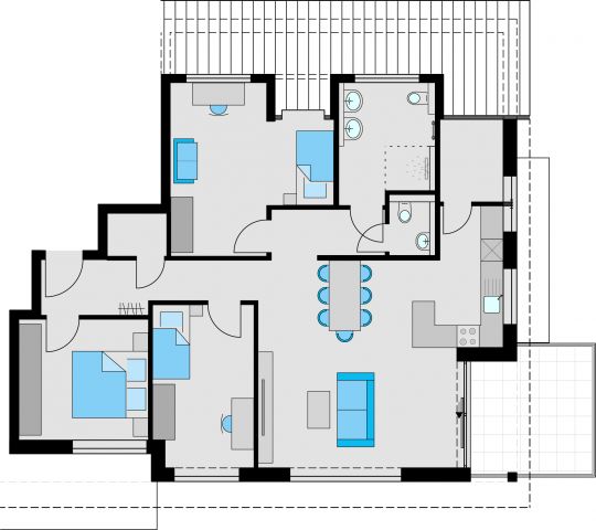 Beispiel Grundriss 3 Zimmer Wohnung 14